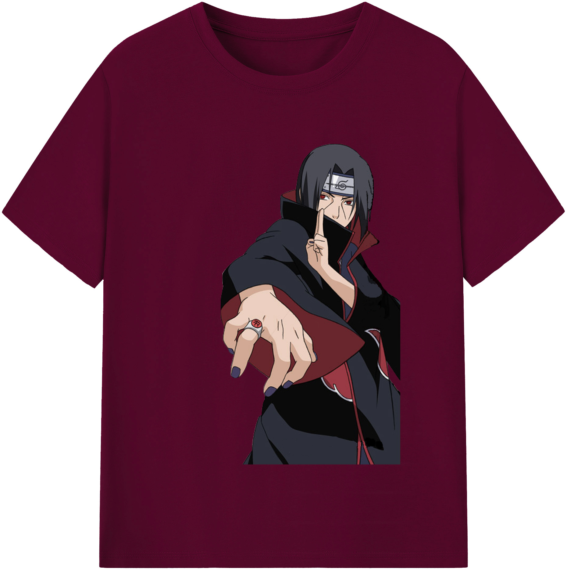 （画像用） NARUTO -ナルト- うちは イタチ Uchiha Itachi レディースカジュアルプリントTシャツ（綿100％）